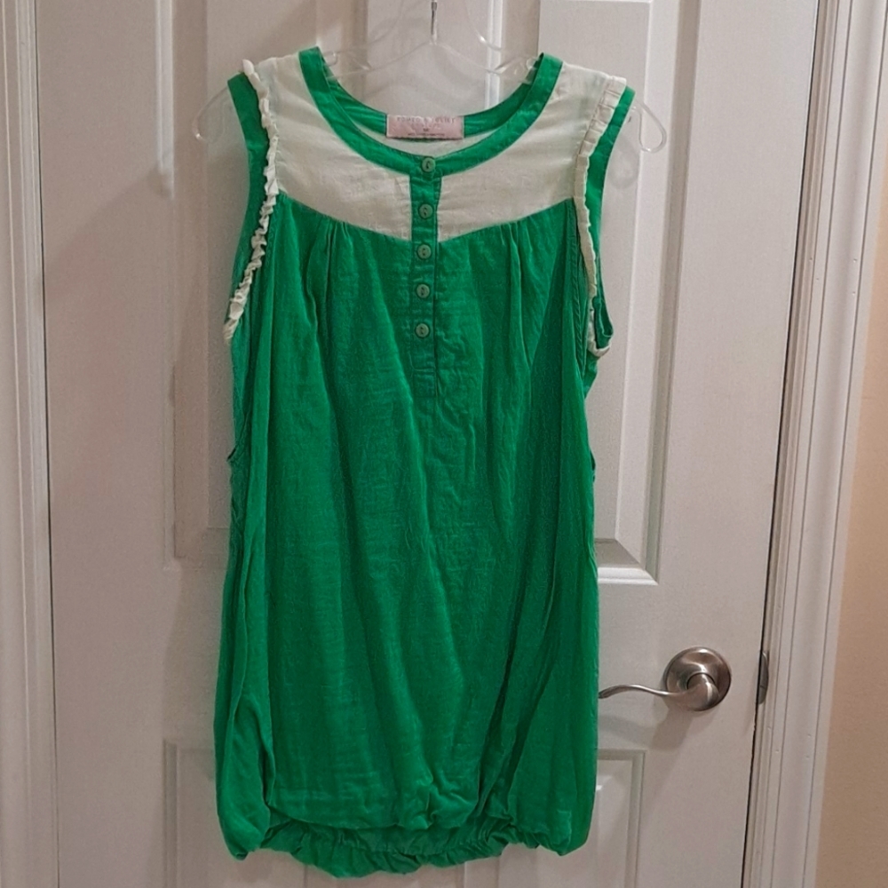 Green bubblehem tunic